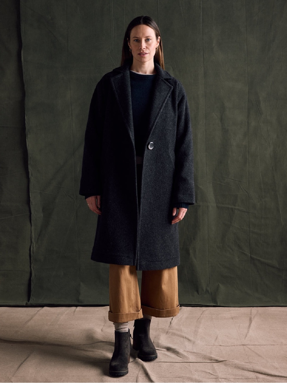 ANIAN Britannia Coat - charcoal - medium